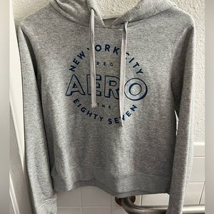 Aeropostal grey with blue letters